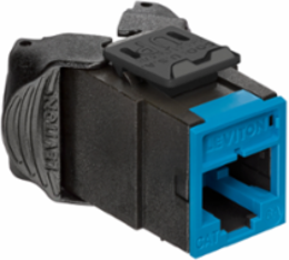 ATLAS-X1 Cat 6A UTP QUICKPORT Jack, Blue, Tool-Free Termination