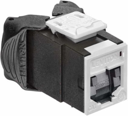 ATLAS-X1 Cat 6A UTP QUICKPORT Jack, Tool-Free, White