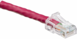 Cat 6 UTP Patch Cord 10 Ft, Red, Snagless Plug, Power Over Ethernet Support