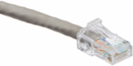 Cat 6 UTP Patch Cord 15 Ft, Gray, Snagless Plug, Supports PoE, T568B Wiring