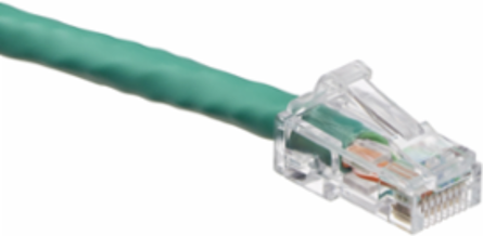 Cat 6 UTP Patch Cord 1 ft Green, RoHS Compliant, Snagless Design