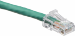 Cat 6 UTP Patch Cord 1 ft Green, RoHS Compliant, Snagless Design