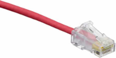 Cat 6 High-Flex Patch Cord 20 ft, Red, Supports PoE, Dual-rated Jacket