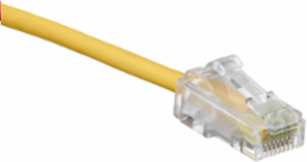Cat 6 High-Flex Patch Cord 5 Ft, Yellow, 1-Gigabit, Snagless Design