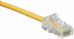Cat 6 High-Flex Patch Cord 5 Ft, Yellow, 1-Gigabit, Snagless Design