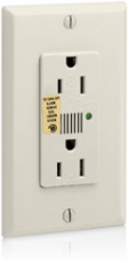 Decora Plus 15 Amp 125 Volt Surge Protective Duplex Receptacle Outlet, Commercial Grade