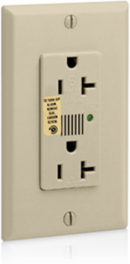 Decora Plus 20 Amp Surge Protective Duplex Receptacle Outlet, 125 Volt, Ivory