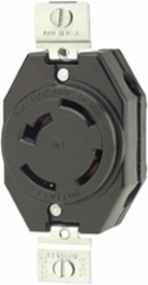 20 Amp Flush Mount Locking Receptacle, 120/208 Volt, 3-Phase WYE, 4-Pole