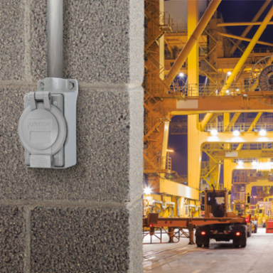 Weatherproof Cover 1-Gang, Yellow, IP64, NEMA 3R, Thermoplastic Glass-Filled
