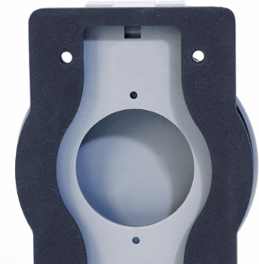 Weatherproof Cover 1-Gang, Yellow, IP64, NEMA 3R, Thermoplastic Glass-Filled