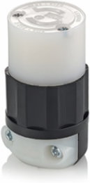 15 Amp 125 Volt NEMA L1-15P Locking Connector, Nylon Body, Non-Grounding