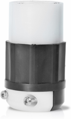 Industrial Grade Locking Connector, 15/10 Amp, 125/250 Volt, Nylon Body