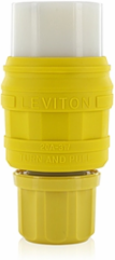 Wetguard Locking Connector 20 Amp, 125 Volt, NEMA L5-20, Yellow
