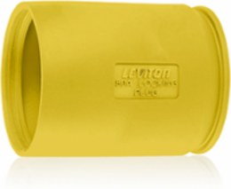 50 Amp Weather-Resistant Locking Plug Boot, Yellow, RoHS Compliant