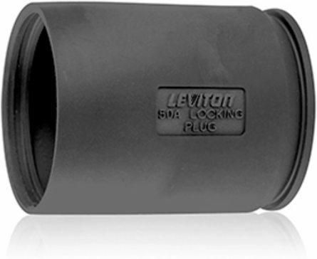 50Amp Weather-Resistant Locking Plug Boot, Black Thermoplastic Elastomer