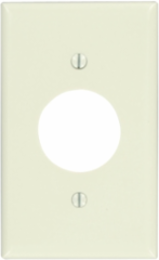 1-Gang 1.406 Inch Hole Device Wallplate, Standard Size, Light Almond