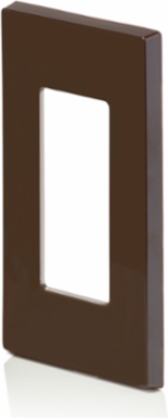 1-Gang Decora Plus Screwless Wallplate Polycarbonate, Brown