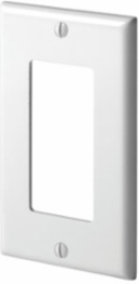 1-Gang Decora Wallplate, Standard Size, Nylon, Black