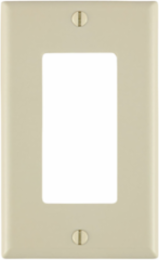 1-Gang Standard Size Decora Wallplate, Nylon, Light Almond