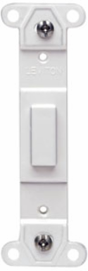 Gray Plastic Blank Wallplate Adapter, No Hole, Decora Series