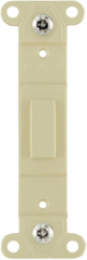 Plastic Blank Wallplate Adapter Ivory - No Hole Design for Decora Series