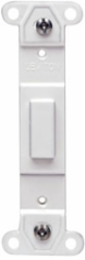 Plastic Blank Wallplate Adapter, White - Decora, RoHS Compliant
