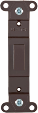 Plastic Blank Wallplate Adapter, Brown, Decora Plus, No Hole, RoHS Compliant