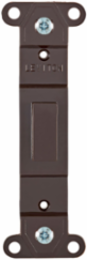 Plastic Blank Wallplate Adapter, Brown, Decora Plus, No Hole, RoHS Compliant