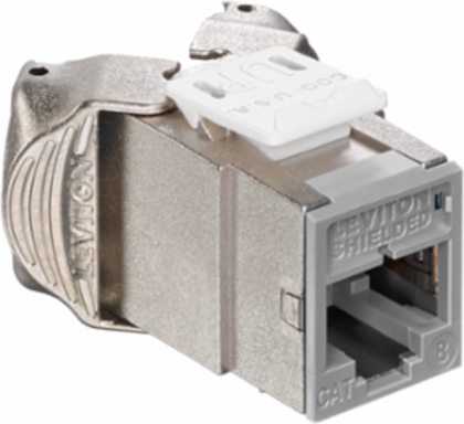 ATLAS-X1 Cat 8 Shielded QUICKPORT Jack, Tool-Free, Gray