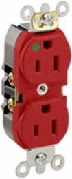 Heavy-Duty Hospital Grade 15 Amp Duplex Receptacle Outlet, Self-Grounding, 125 Volt