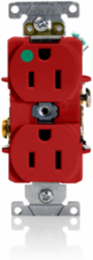 Heavy-Duty Hospital Grade Duplex Receptacle Outlet 15 Amp 125 Volt Self-Grounding