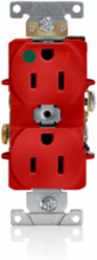15 Amp Isolated Ground Duplex Receptacle, Hospital Grade, NEMA 5-15R