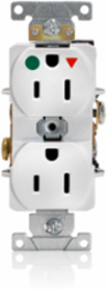 15 Amp Isolated Ground Duplex Receptacle Outlet, Heavy-Duty Hospital Grade, 125 Volt