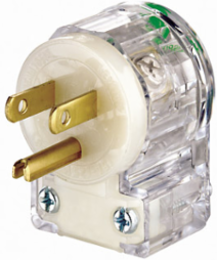Hospital Grade Straight Blade Angle Plug 15 Amp 125 Volt NEMA 5-15P
