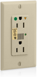 15 Amp 125 Volt Surge Protective Duplex Receptacle Outlet - Hospital Grade, Ivory