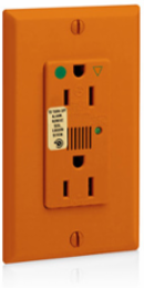 Decora Plus 15 Amp Surge Protective Duplex Receptacle Outlet, Hospital Grade, Orange