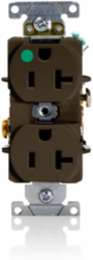 Heavy-Duty Hospital Grade 20 Amp Duplex Receptacle, 125 Volt, NEMA 5-20R