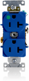 20 Amp Heavy-Duty Hospital Grade Duplex Receptacle, Self-Grounding, 125 Volt