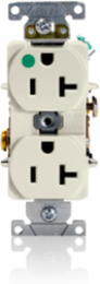 20 Amp Duplex Receptacle - Heavy-Duty Hospital Grade, 125 Volt, Light Almond