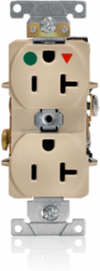 20 Amp Heavy-Duty Hospital Grade Isolated Ground Duplex Receptacle, 125 Volt