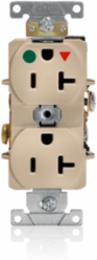 20 Amp Heavy-Duty Hospital Grade Isolated Ground Duplex Receptacle, 125 Volt