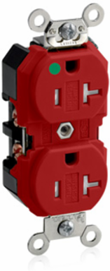 20 Amp Hospital Grade Duplex Receptacle, Tamper-Resistant, 125 Volt