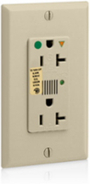 Decora Plus 20 Amp Surge Protective Duplex Receptacle, Heavy Duty Hospital Grade