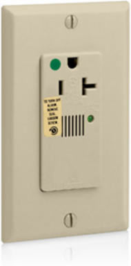 Decora Plus Surge Protective Single Receptacle Outlet 20 Amp 125 Volt Heavy-Duty Hospital Grade