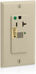 Decora Plus Surge Protective Single Receptacle Outlet 20 Amp 125 Volt Heavy-Duty Hospital Grade
