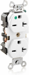 Heavy-Duty Hospital Grade Duplex Outlet, 20 Amp, 250 Volt, Self-Grounding