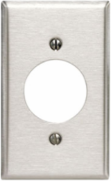 1-Gang Standard Size Flush Mount Wallplate, 430 Stainless Steel