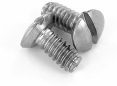 Oval Head Milled Slot Replacement Wallplate Screws 5/16 Inch 6-32 Thread Stainless Steel
