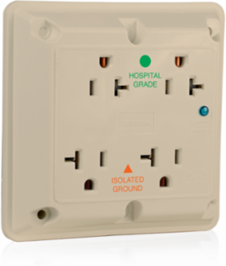 20 Amp 125 Volt Heavy-Duty Hospital Grade Surge Protected Quadruplex Receptacle