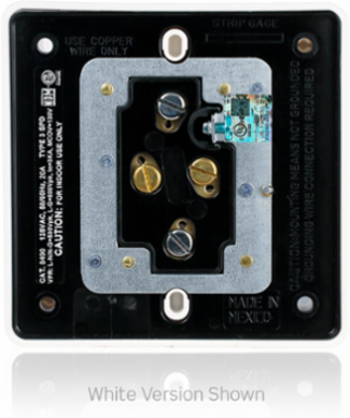 Heavy Duty Hospital Grade 20 Amp Surge Protected Quadruplex Receptacle, 125 Volt